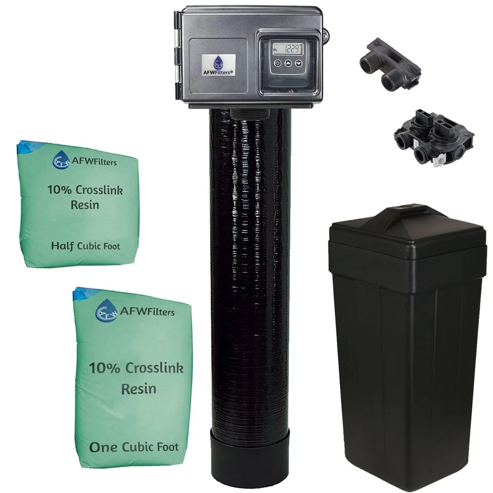 1.5 Cubic Foot 48k 10% Crosslink Digital Water Softener Fleck 2510SXT 1" Bypass - Image 1 of 1