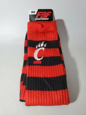 Cincinnati Bearcats Socks Men Size Medium 5-10 Cover
