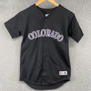 Camiseta Colorado Rockies Matt Holliday Cosida Juvenil Grande 2007 Serie Mundial EE. UU. - Imagen 1 de 16