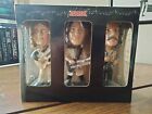 RUSH Hand Painted Bobble Heads 3 Pack Never Out of Box Classic 70s Era Logo Art