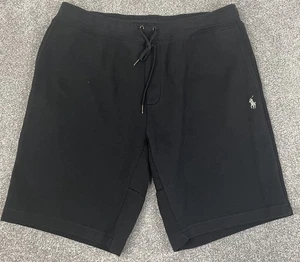 Polo Ralph Lauren Double Knit Tech Fleece Shorts Herren L schwarz Kordelzug Freizeit - Bild 1 von 11