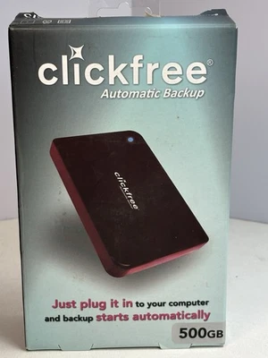 Click Free Automatic Backup 500gb UNTESTED - Image 1 of 4