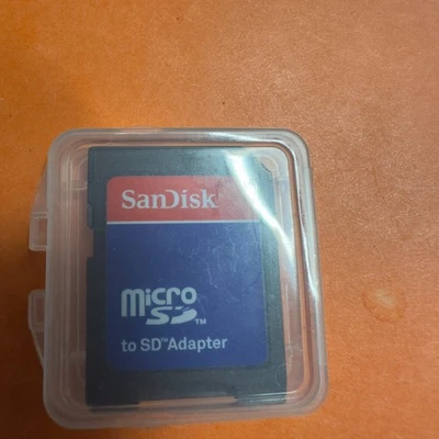 SanDisk MicroSD Micro SD to SD HC SDHC Adaptor Memory Card Adapter Reader NEW - Image 1 of 2