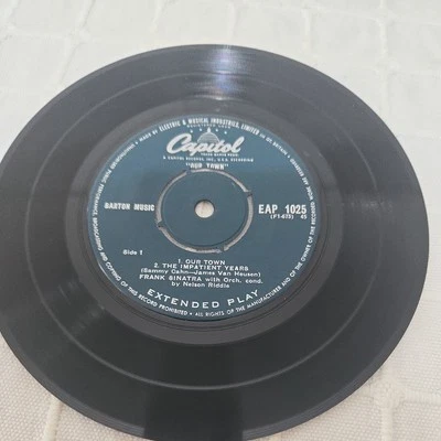 Frank Sinatra – Our Town (Capitol 1956) 7" vinyl EP VG/VG - Image 1 of 4