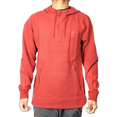 Adidas Originals Men's (Mystery Red) Instinct Waffle Knit Pullover Hoodie BK0519 - Image 1 of 3