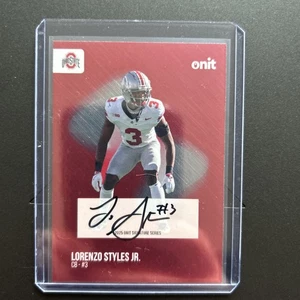 Onit Lorenzo Styles Jr. 2025 rojo brillante automático Ohio State Buckeyes combinación de colores 🔥 - Imagen 1 de 2