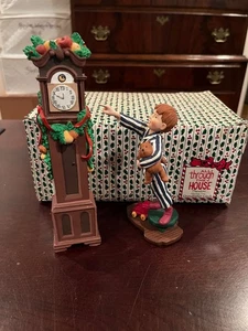 Dept. 56 All through the House Theodore Adjusting Time Grandfather Clock - Picture 1 of 7