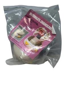 Vintage 1987 Mcdonald's EGG MCMUFFIN Plastic Transforming Changer Robot Toy NEW - Picture 1 of 3