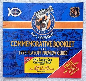 NEW NHL Hockey 1993 Stanley Cup Playoff Preview Guide Highliner - Picture 1 of 1