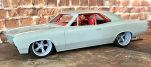 1/24 Scale: 21/20 Inch “Amer. Racing Eliminator” Wheels W/Wide Rear Street Tires - Picture 1 of 9