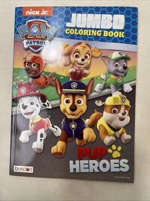 Nick Jr Paw Patrol Jumbo Coloring Book Pup Heroes Bendon Activity - Image 1 of 2