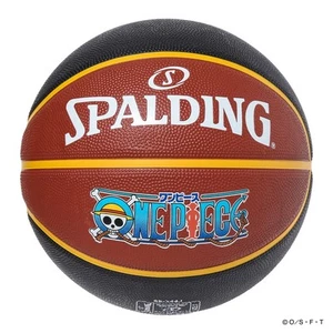 ONE PIECE SPALDING Limited Pirates Jolly Roger Size 7 Rubber Basketball 85-344J - Picture 1 of 7