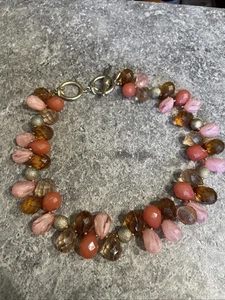 Jones New York Plastic Beaded Necklace Gar4-3 - Picture 1 of 6