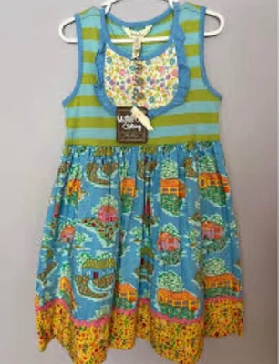 Matilda Jane Home Sweet Home Dress Girls Size 12 NWT - Image 1 of 4