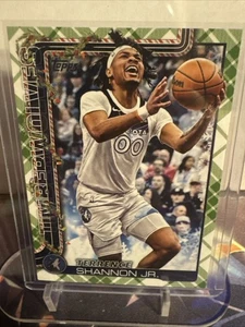 2025-26 Topps Holiday #H88 Terrence Shannon Jr. - Minnesota Holiday Plaid SP!! - Picture 1 of 2