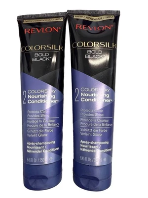 Revlon Colorsilk Bold Black 2 ColorStay Nourishing Conditioner 8.45 FL OZ-2 PACK - Image 1 of 2