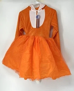 Halloween costumes NWT girls fox costume Size XL Orange Hood Tail Dress Up Tulle - Picture 1 of 7