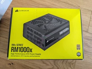 CORSAIR RM1000x 1000W 80+ Gold Fully Modular ATX Power Supply High Perform PSU - Afbeelding 1 van 4