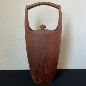 VTG Danish Modern DANSK Style Ice Bucket Made In Finland Teak Mid Century Modern - Picture 1 of 12