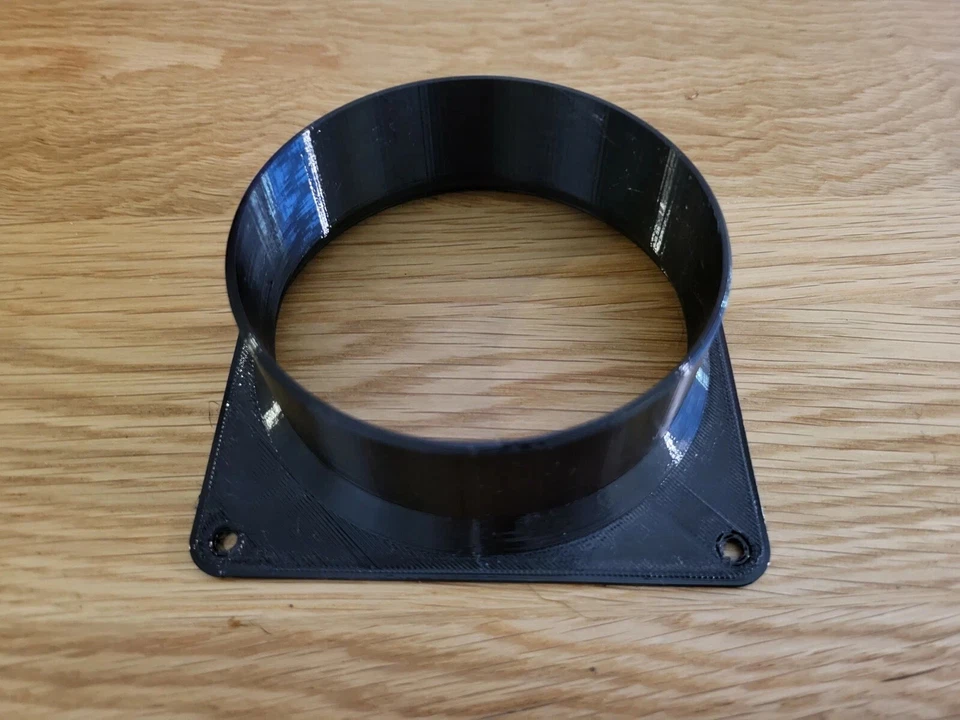 120mm to 4 inch Fan Duct Adapter Intake Exhaust Silencer Crypto ASIC Miner S9 L3 - Image 1 of 3