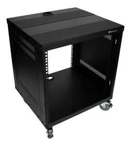 Rockville RR10U 10U Live Sound/Recording Studio Rack Case w/Wheels + Hardware - Picture 1 of 9