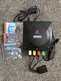 Sega Sports Dreamcast Black Console Games and Accessories Bundle Tested Working 