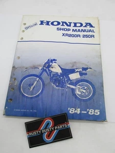 Honda Official Factory 1984-1985 XR200R 250R Shop Service Manual Book - Picture 1 of 4