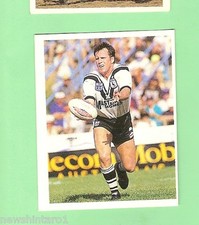 1993 SELECT RUGBY LEAGUE  STICKER - #251 PAUL LANGMACK, WESTERN SUBURBS MAGPIES