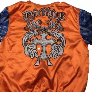 Chaqueta Bombardero Herramienta Para Hombre Bolsillos Azul Naranja Cuello Redondo Cremallera Tachonada 2XL - Imagen 1 de 10