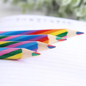 4X Rainbow Color Wooden Art Pencils Drawing Painting Sketch Kids School Supplies - Picture 1 of 3