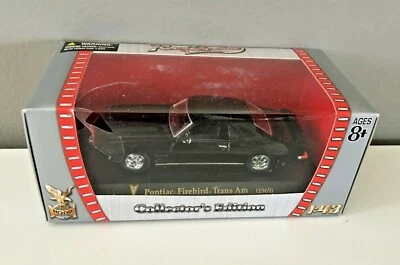 Pontiac Firebird 1969 transmisión automática negro, firma de carretera 1:43 diecast caja dañada Foto 1 de 4