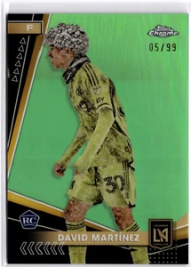 David Martinez 2024 Topps Chrome MLS Green Refractor #128 LAFC #05/99 - Picture 1 of 2