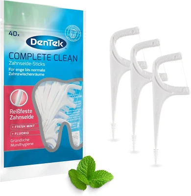 Dentek Complete Clean Zahnseide Sticks - Reißfest - Zahnreinigung Der Zahnzwisch
