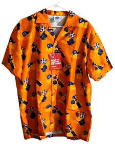New Houston Astros World Series Win 2017 Adult XL Hawaiian Short Sleeve Shirt - Picture 1 of 5