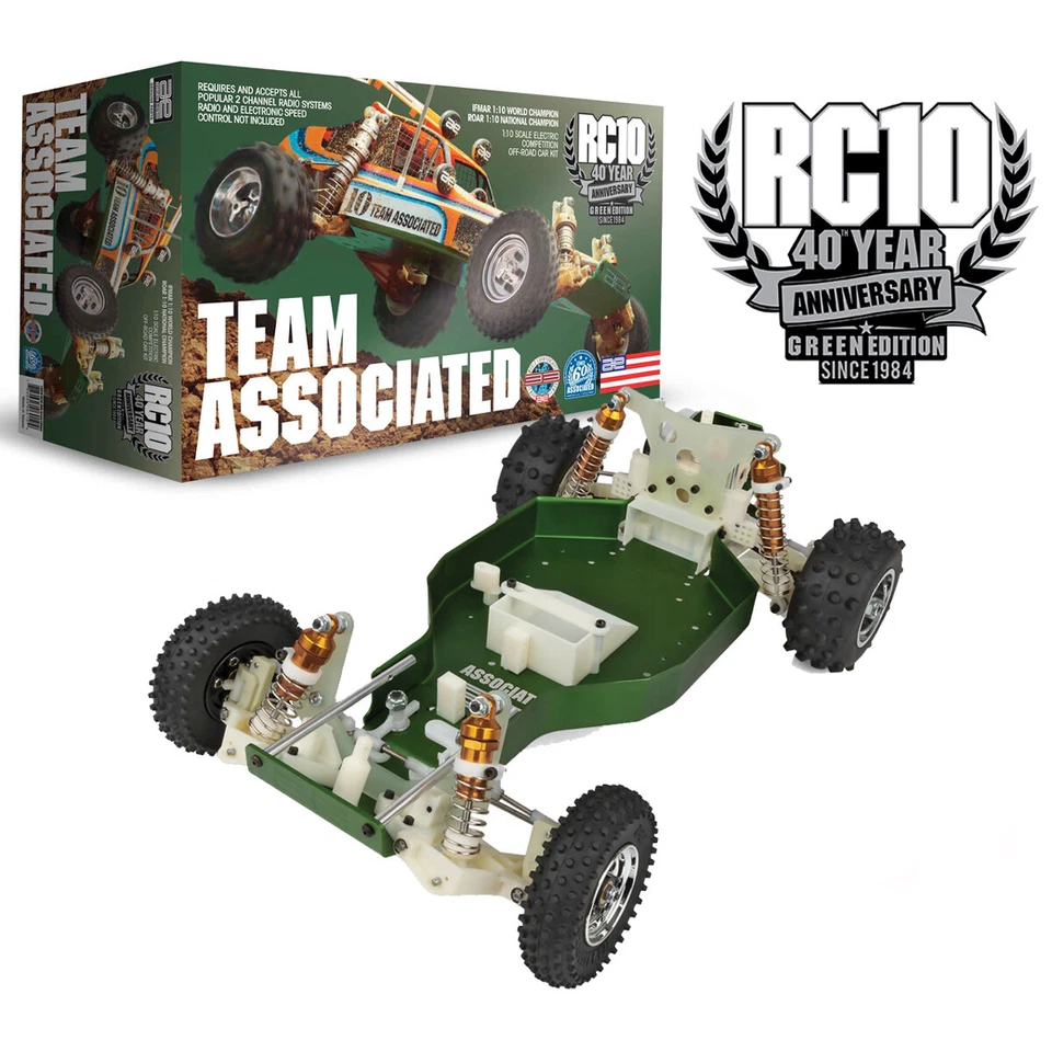 Team Associated RC10 40th Anniversary Green Masters Edition Kit ASC6010 6010 - Image 1 of 1