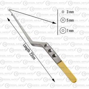 22 cm Yasargil Tumor- und Gefäßpinzette mit löffelförmigen Backen vergoldet - Bild 1 von 5