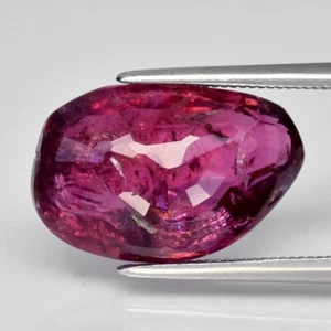 💎 Turmalina rosa púrpura natural de lujo de 6,31 quilates 15x9,5 mm - sin calefacción, gema de África - Imagen 1 de 4