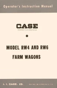 Manuale Operatore Carri Fattoria Case Model RW 4 e RW 6 - Foto 1 di 1