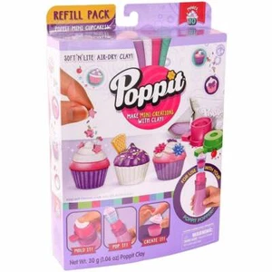 Poppit Soft 'n' Lite Air-Dry Clay Refill Pack - Poppit Mini Cupcakes - Picture 1 of 2
