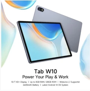Ulefone Tab W10 10.1" WiFi Tablet 4GB+128GB Android 14 Unisoc T606 Octa-Core - Picture 1 of 11