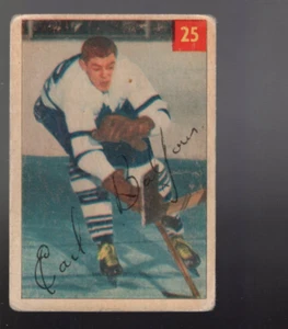 B5325- 1954-55 Parkhurst #25 Earl Balfour RC - Fair (Wie Abgebildet) - Bild 1 von 2