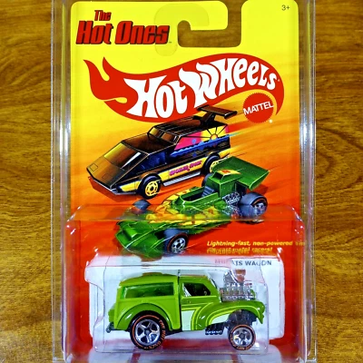 Hot Wheels The Hot Ones Chase Redline Morris Wagon Green 5 Spoke 2011 Minor 1000 - Image 1 of 3