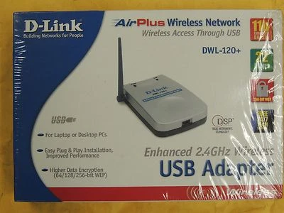 D-Link Airplus Wireless Network USB Adapter DWL-120+ - Image 1 of 3