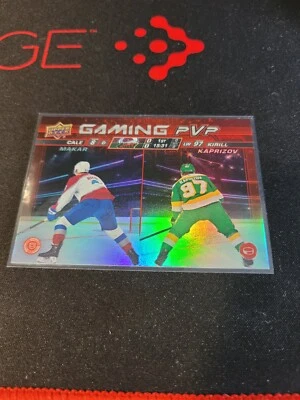 2024-25 Upper Deck Series 1 Gaming PVP GPVP-13 Cale Makar & Kirill Kaprizov - Image 1 of 2