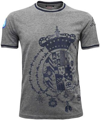 KAPPA T-shirt Estiva Sportiva Logo Napoli Tinta Unita 100%originale Uomo 302HEL0 • 20€