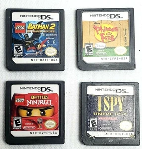 LEGO Batman 2,Ninjago,Ispy,Phineas and Ferb (Nintendo DS, 2011) cart only (4) - Picture 1 of 6