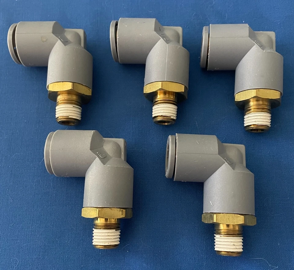 Legris 3102 62 00 Union Elbow 1/2" Fitting w/Male Brass Fitting Lot of 5 - Image 1 of 1