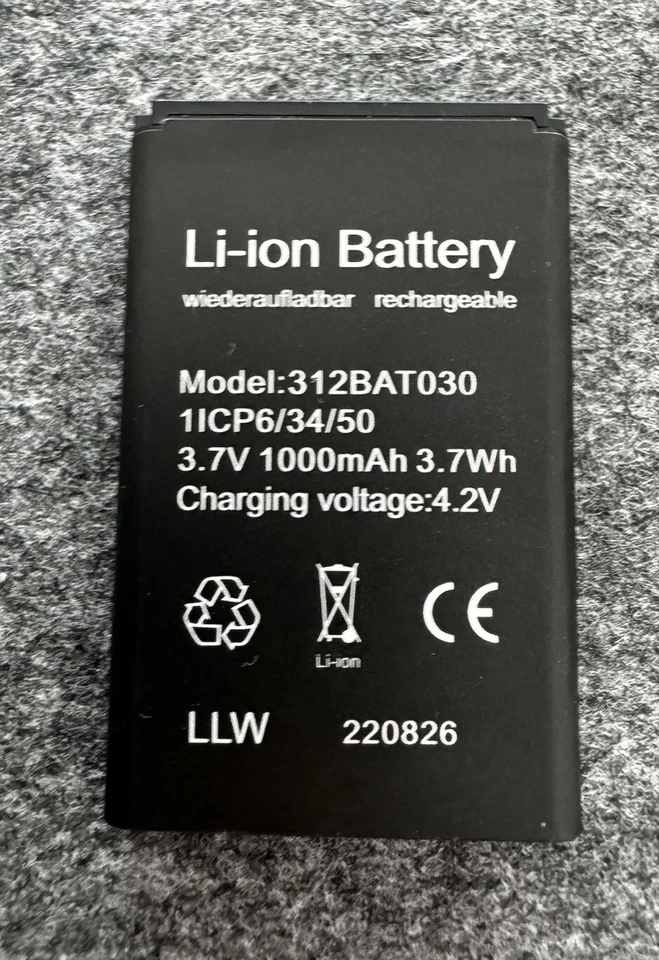 AVM Original Akku für AVM FRITZ!Fon C6 DECT Telefon - Schwarz