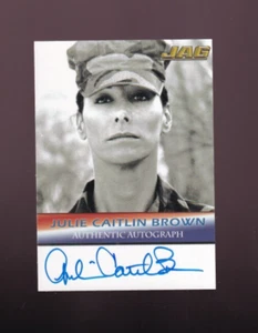 Tarjeta autógrafa debut edición estreno JAG A14 Julie Caitlin Brown - Carrington - Imagen 1 de 2