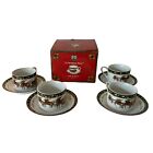 Portmeirion Christmas Story Susan Winget Cups & Saucers Set of Four With Box
